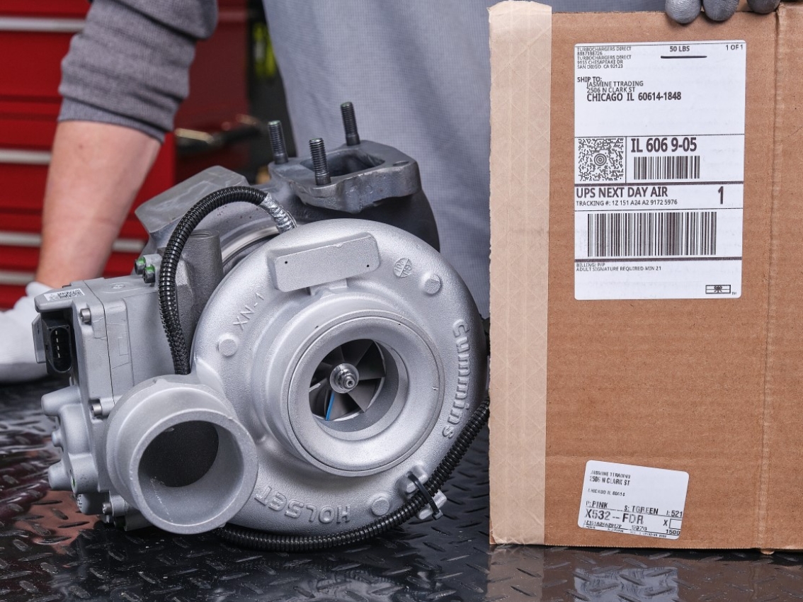 Turbocharger ready to be shipped