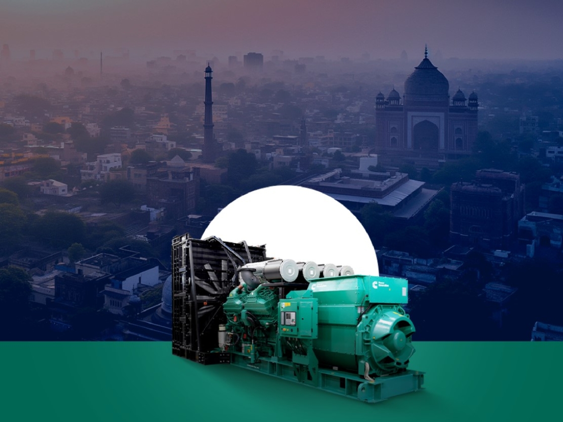 India with a Cummins generator