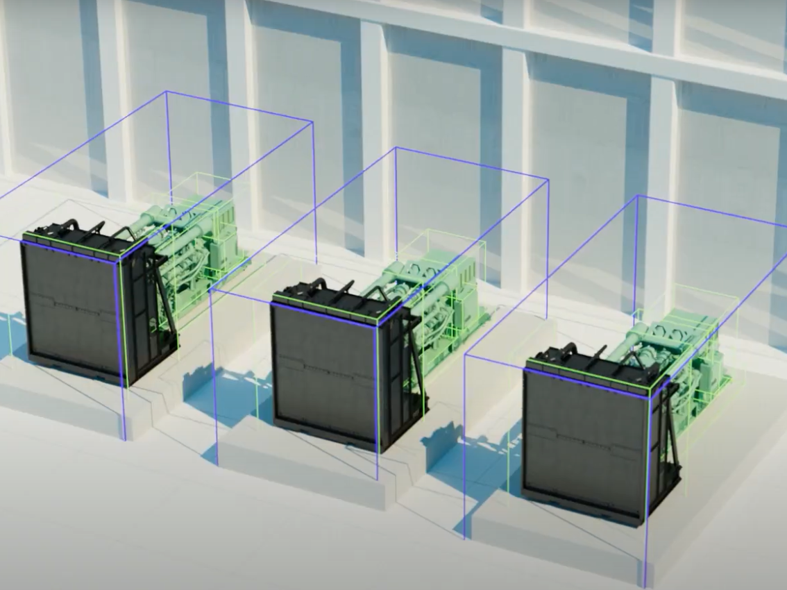 cgi mock up of centum generators