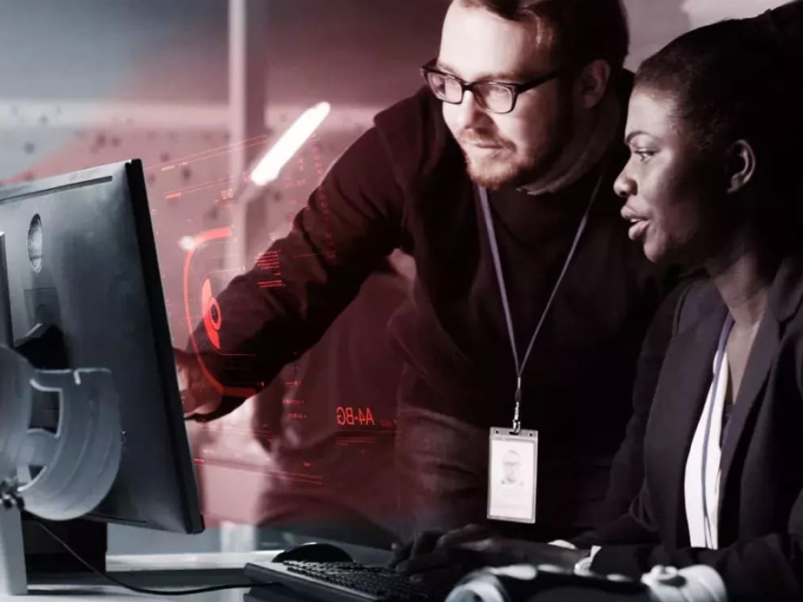 cummins customer support employees helping our customer on computer