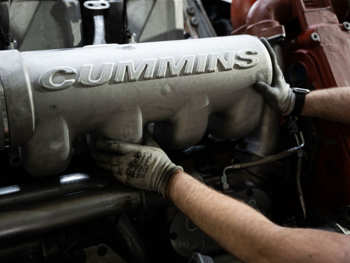 rebuilt engine being service