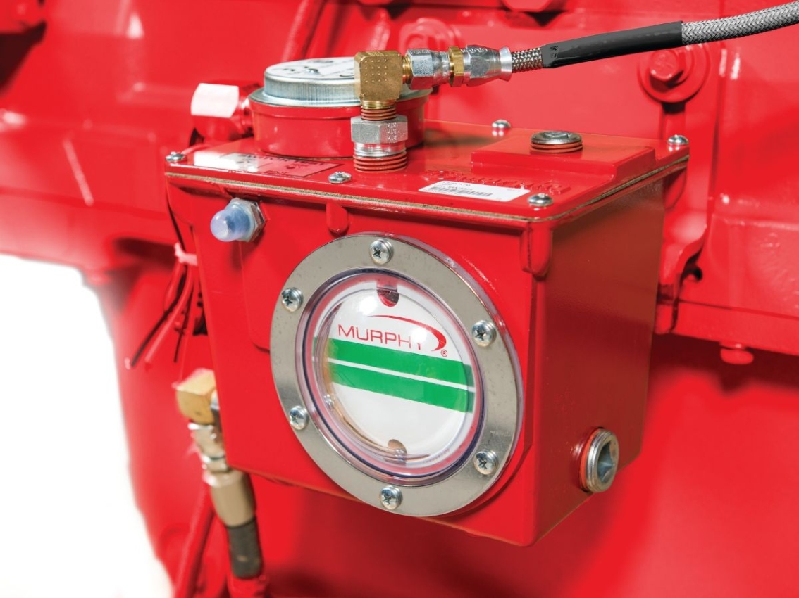Murphy Engine Integrated Control System on side of engine